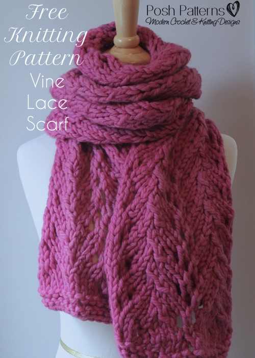 Free Lace Scarf Knitting Pattern